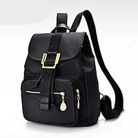 Women Backpack PU All Seasons Formal Casual Outdoor Office Career Shopping Bucket Toggle Black