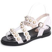 womens sandals summer comfort pu outdoor flat heel