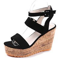 womens sandals summer comfort pu outdoor wedge heel