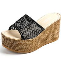 Women\'s Sandals Summer Comfort PU Outdoor Wedge Heel