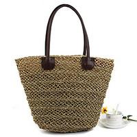 Women Straw Casual Outdoor Tote Summer