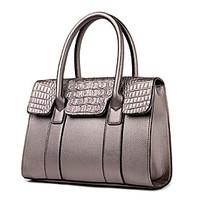 women bag sets pu all seasons office career baguette zipper red gray b ...