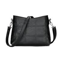 Women Shoulder Bag PU All Seasons Casual Baguette Zipper Amethyst Red Gray Black