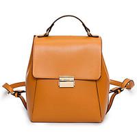 Women\'s Backpack PU Canvas All Seasons Formal Casual Traveling Leisure Sports Office Career Shopping Bucket ZipperYellow Blushing Pink