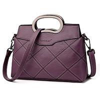 Women Tote PU All Seasons Formal Casual Event/Party Wedding Office Career Doctor Zipper Wine Purple Gray Black Blue