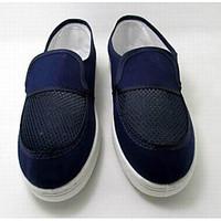 womens flats comfort canvas spring casual navy blue flat