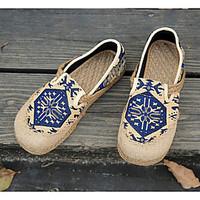 womens sneakers comfort canvas spring casual screen color blue red fla ...