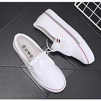 womens loafers slip ons spring comfort pu leather casual