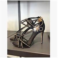 womens heels summer slingback pu casual black gold