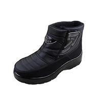 Women\'s Boots Winter Mary Jane PU Casual Wedge Heel Feather