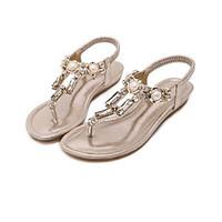 womens sandals comfort microfibre spring casual silver black gold flat