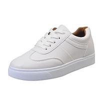 womens sneakers comfort pu spring casual white flat