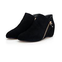 womens boots comfort suede spring casual black flat