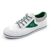 Women\'s Sneakers Comfort Canvas Spring Casual Screen Color White/Green White/Blue Flat