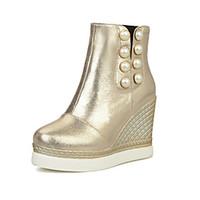 womens shoes wedge heel round toeclosed toe boots