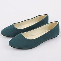 womens loafers slip ons comfort pu spring casual blue green white flat