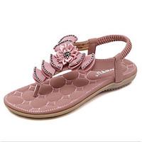 womens sandals comfort pu spring casual almond blushing pink black fla ...