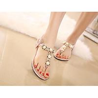 womens sandals spring comfort pu casual blushing pink silver black gol ...