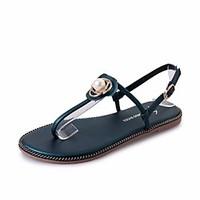 womens sandals comfort pu spring casual blushing pink green black flat