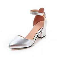 Women\'s Heels Spring Summer Fall Winter Comfort Novelty PU Synthetic Leatherette Office Career Dress Casual Stiletto Heel RivetBlack