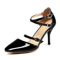 Women\'s Heels Spring / Summer / Fall Ankle Strap Patent Leather Wedding / Party Evening / Dress Stiletto Heel Buckle