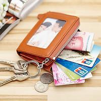Women Cowhide Professioanl Wallet / Card ID Holder / Key Holder / Coin Purse - Blue / Gold / Brown / Black / Fuchsia