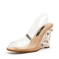 womens sandals comfort transparent shoe silica gel spring casual ivory ...