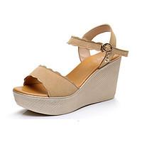 womens sandals club shoes synthetic summer casual wedge heel green rub ...