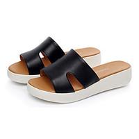 womens sandals casual leather summer daily wedge heel green ruby black ...