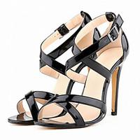 Women\'s Shoes Leatherette Stiletto Heel Heels Sandals Wedding / Party Evening / More Colors