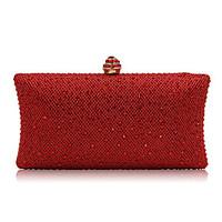 Women Evening Bag Polyester Silk All Seasons Formal Casual Event/Party Wedding Minaudiere Crystal/ Handbag Clutch More Colors