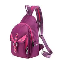 Women Backpack PU All Seasons Formal Sports Casual Outdoor Office Career Shopping Bucket Zipper Purple Gray Black Green