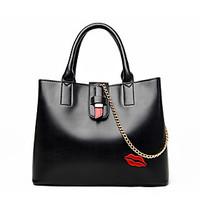 Women Tote PU All Seasons Formal Casual Event/Party Wedding Office Career Doctor Clasp Lock Black Gold