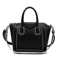Women Tote PU All Seasons Formal Casual Event/Party Wedding Office Career Hobo Clasp Lock Black