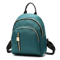 Women Backpack Canvas All Seasons Formal Sports Casual Camping Hiking Office Career Shopping Bucket Zipper Ruby Black Green