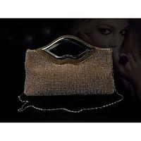 Women Satin Event/Party Evening Bag Gold / Silver / Black