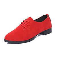 womens oxfords comfort pu spring summer casual comfort low heel black  ...