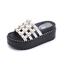womens slippers flip flops sandals creepers leatherette summer outdoor ...
