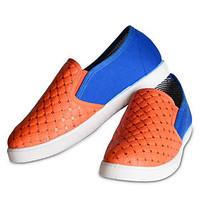 womens flats comfort fabric spring casual orange flat