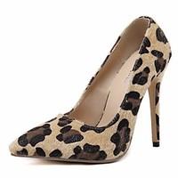 womens heels comfort pu spring casual brown flat