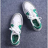 womens sneakers comfort canvas spring casual whitegreen blackwhite fla ...