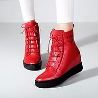 womens boots spring comfort pu casual