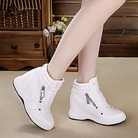 womens sneakers spring comfort pu leather casual