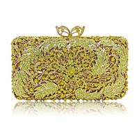 Women Evening Bag Polyester Special Material All Seasons Casual Event/Party Wedding Minaudiere Crystal/ Handbag Clutch More Colors