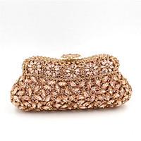 Women Evening Bag Polyester Special Material All Seasons Casual Event/Party Wedding Minaudiere Acrylic Jewels Crystal/ Handbag Clutch More Colors
