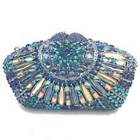 Women Evening Clutch Handbags Handmade with High Grade Crystals