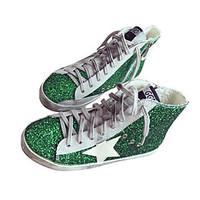 womens sneakers spring comfort canvas casual green silver black