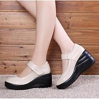 womens sandals spring comfort pu casual beige black