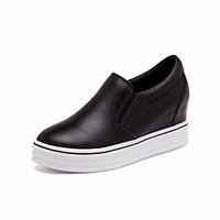 womens flats spring comfort pu canvas casual black white