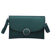 Women Shoulder Bag PU All Seasons Formal Casual Event/Party Wedding Office Career Flap Snap Ruby Black Green Blue